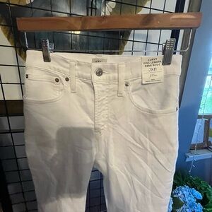 J. Crew Women's White Boot Cut curvy Demi bootcut Jeans
